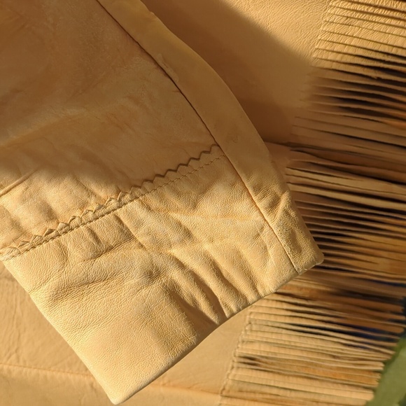 Vintage Rare Trego's Westwear 50s Fringed Leather Bohemian Butter Soft Jacket Sm - Picture 8 of 13